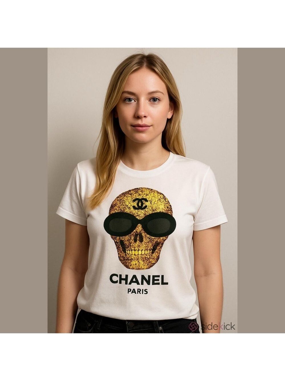 Paris Skull Graphic T-Shirt - Picture 2 of 2